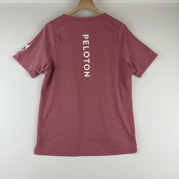 Nike x Peloton Women’s Dri-FIT Running Shirt Maroon Red Size Medium - Picture 2 of 6